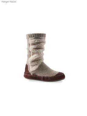 Mid-Calf Slouch Boot Slippers Memory Foam Non-Slip Indoor Outdoor